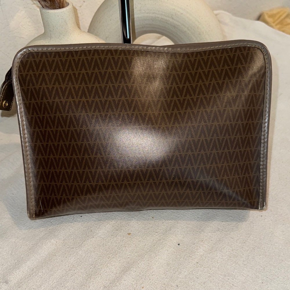 Authentic Mario Valentino Brown Cosmetic Bag - Picture 5 of 9